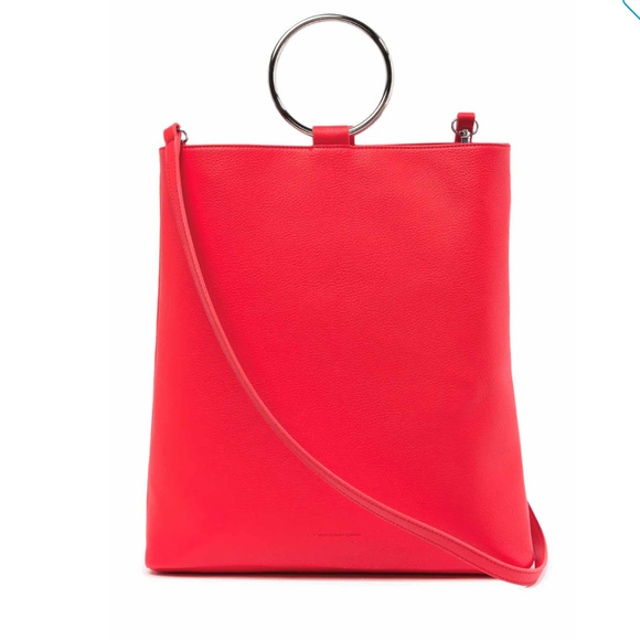 French Connection Dante Tote Bag in Fire Coral - Picture 5 of 8